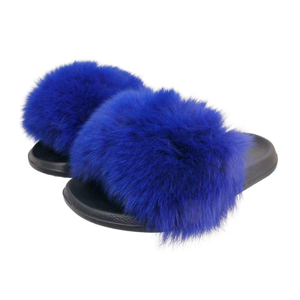 Fox Fur Slippers
